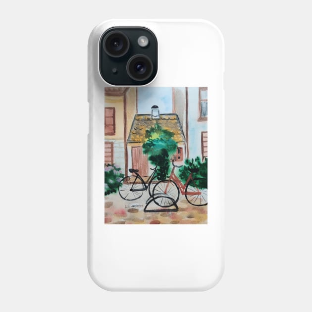 French countryside watercolours Phone Case by Ala Lopatniov