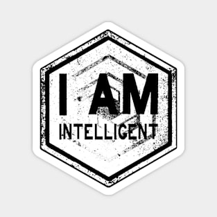 I AM Intelligent - Affirmation - White Magnet