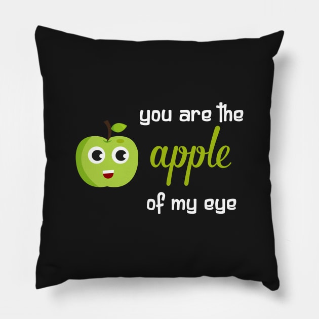 You are the apple of my eye Pillow by mangobanana