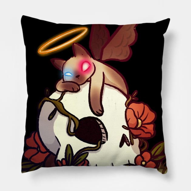 The good death Pillow by Kami Aguiar (skulldragon)