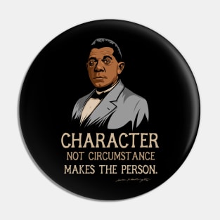 Booker T Washington Quote Gift for Black History Month Pin