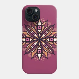 Psychedelic Eyes Double Iris Trippy Pink Whimsigoth Flower Phone Case