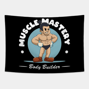 Muscle Mastery Mascot Tapestry