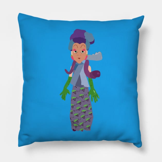 Sour Grapes Pillow by ElviaMontemayor