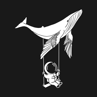 Humpback Whale with Astronaut T-Shirt