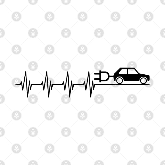 Electric Car Heartbeat by KC Happy Shop