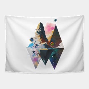 Abstract mountain Tapestry