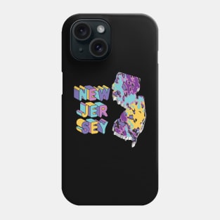 New Jersey State Abstract Art Phone Case