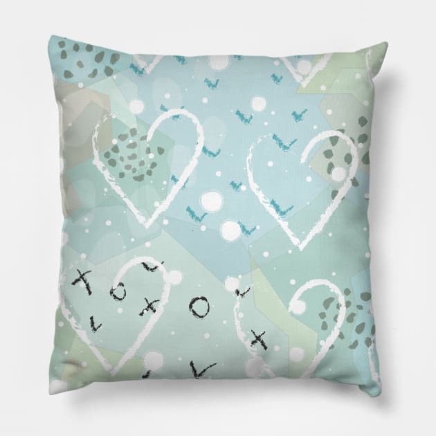 Heart Pattern Pillow by Creative Meadows