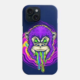 Trippy Gorilla Head Phone Case