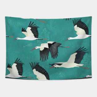 Stork fly Tapestry