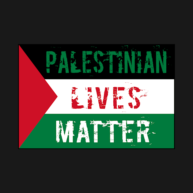 Palestinian Lives Matter Flag Artwork by Angelique Store