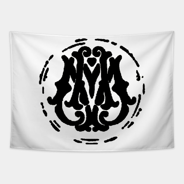 Original pocket logo Black MM- RowdyRathi Tapestry by RowdyRathis