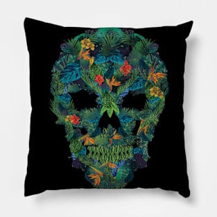 skull floral Pillow