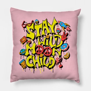 Satay wild moon child Pillow