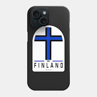 Finland Flag Sticker, For Finland Lovers Phone Case