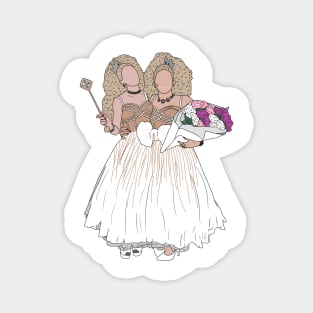 Pearl and Trixie Mattel conjoined twins Magnet