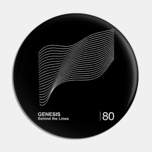 Genesis / Minimalist Graphic Design Fan Artwork Pin