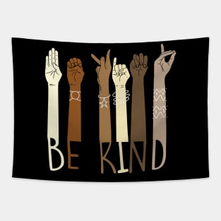 be kind sign language hand talking teacher Tapestry