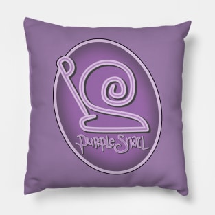 purple snail Pillow