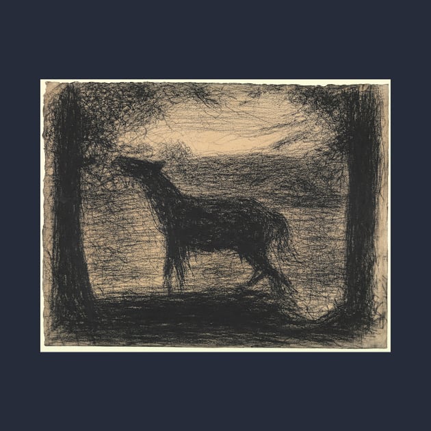 Foal (Le Poulain) [also called "The Colt"] by GeorgesSeurat