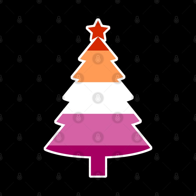 Christmas Tree LGBT Flag Lesbian PRIDE by aaallsmiles