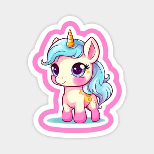 cute Kawaii Unicorn sticker Magnet
