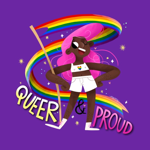 Queer & Proud - rainbow heart by Gummy Illustrations