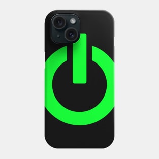 Power Button - Green Symbol Phone Case