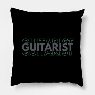 Guitarist Repeated Text Pillow