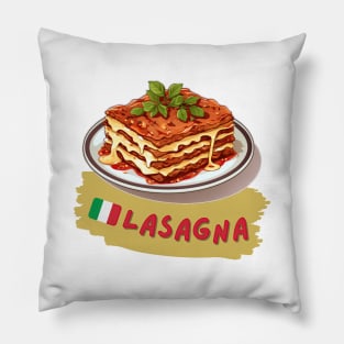 Lasagna | Italian cuisine | Traditional Food Pillow