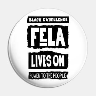 Fela Kuti Tribute Illustration: Black Excellence Lives On Pin