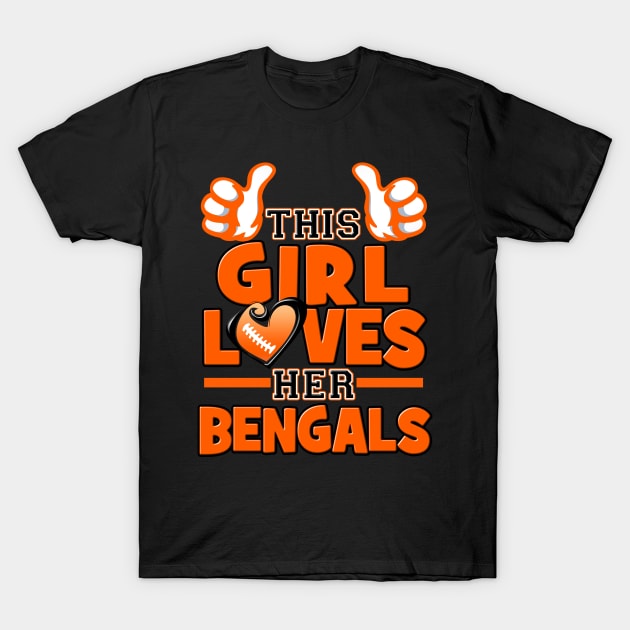 Bengals inspired girls like bling set with ruffled football - Inspire Uplift