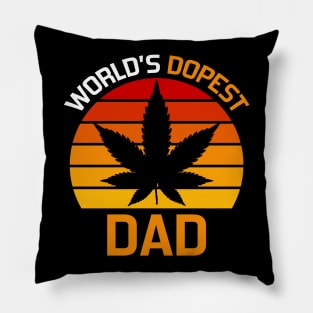 worlds dopest dad Pillow