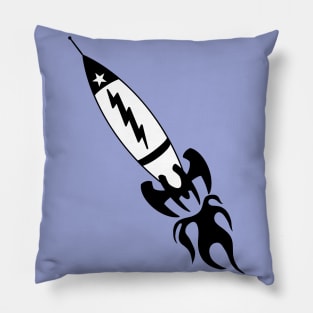 Retro Rocket Pillow