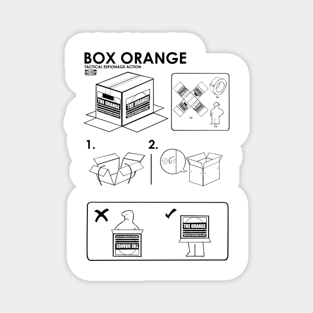 Box Orange Magnet by Melonseta