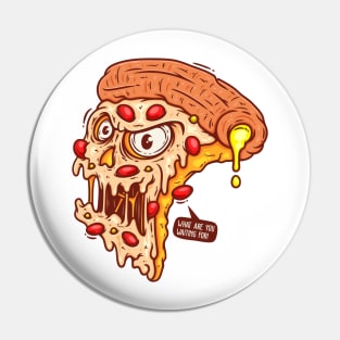 Pizza Monster Horror Pin