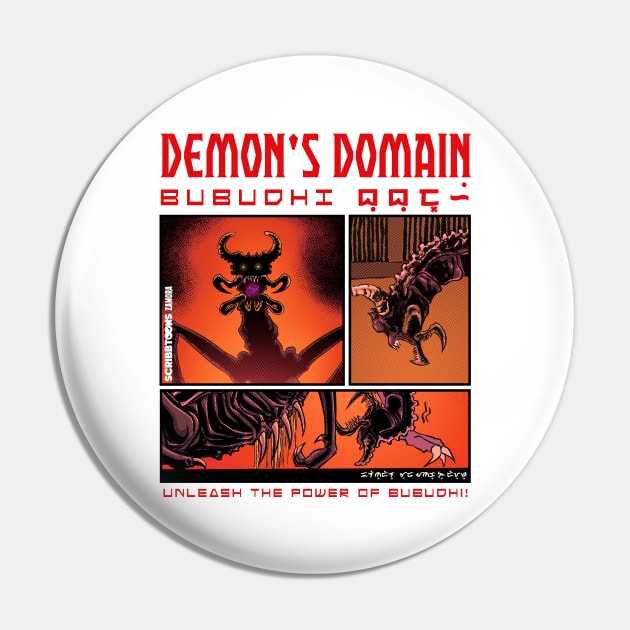 Demon's Domain Pin by The Scribble Media