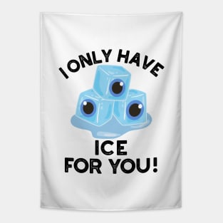 I Only Have Ice For You Cute Eye Pun Tapestry