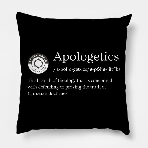 Apologetics Pillow by Proxy Radio Merch