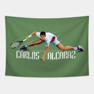 Carlos Alcaraz cartoon Tapestry