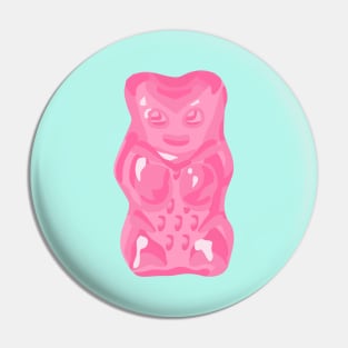 Pastel Pink Gummy Bear Pin