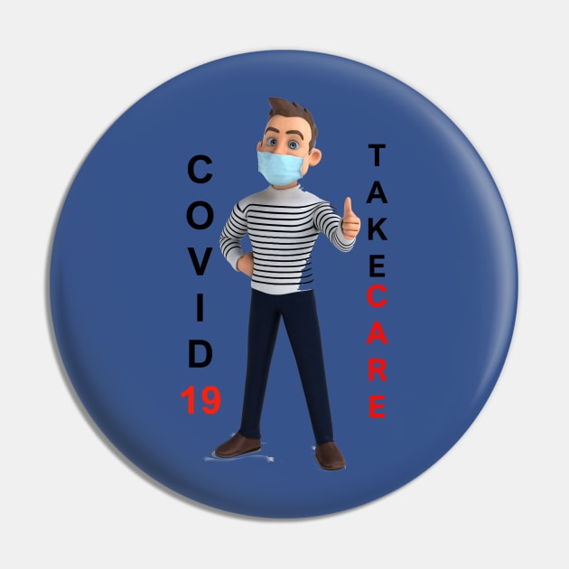 TAKE CARE - Together against COVID-19 Pin by DeVerviers