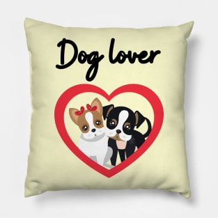 Dog Lover Cute Dogs Pillow