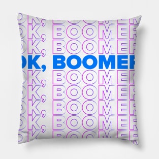 OK Boomer graphic Pillow