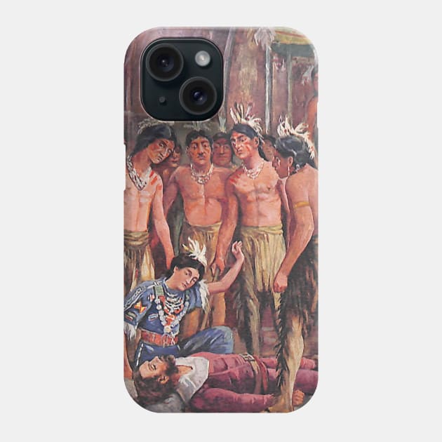 Pocahontas Saving John Smith's Life Phone Case by Star Scrunch