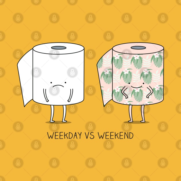 Weekday VS Weekend by milkyprint