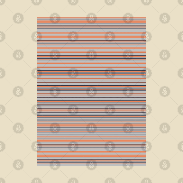 Orange,Grey and Black Minimalist Stripes by craftydesigns