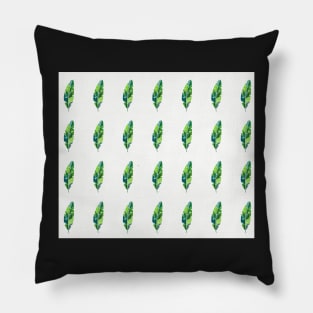 Banana Leaf Pattern Modern Watercolor Illustration Pillow