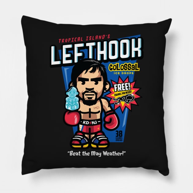 LeftHook Ice Drops Pillow by KDNJ